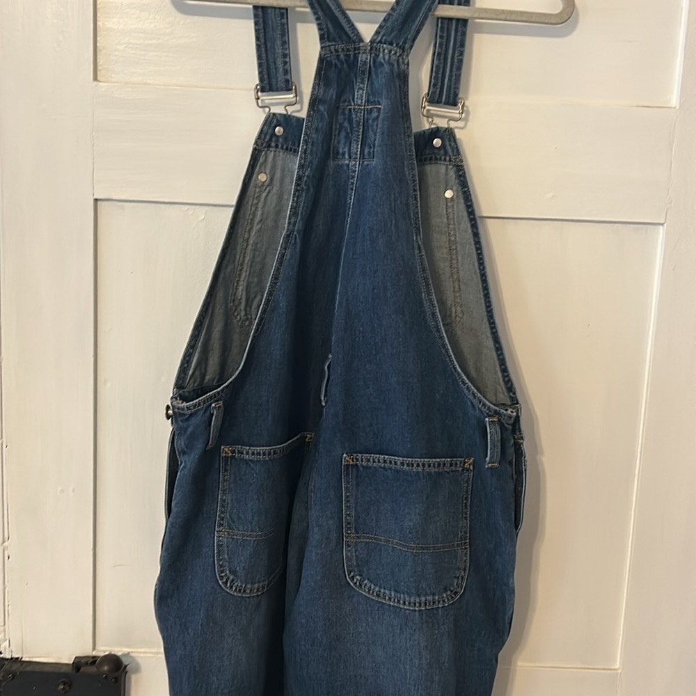 GAP denim slouchy overalls size M - Picture 3 of 6